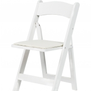 White Folding Wooden Garden Chair