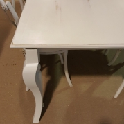 40" x 104" French Country in Cottage White Farm Table with French Leg
